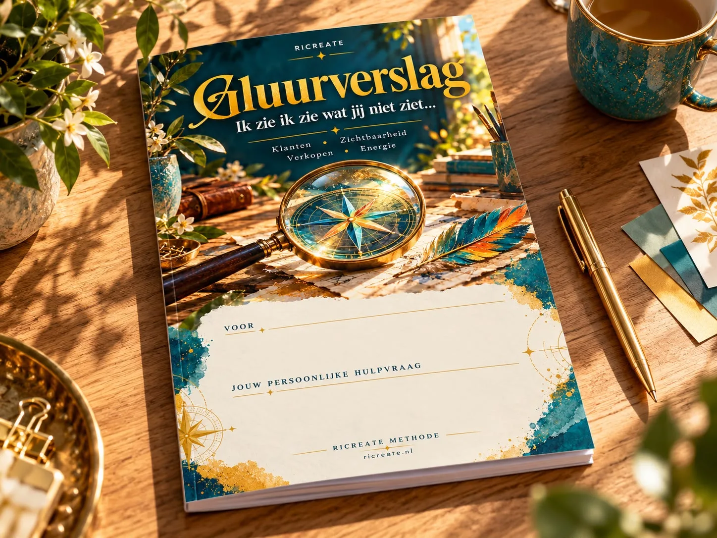 Gluurverslag met kompas, Ricreate